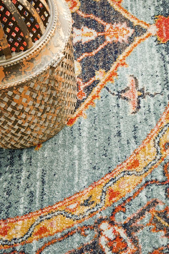 Legacy 862 Rust Round Rug - House Things Legacy Collection