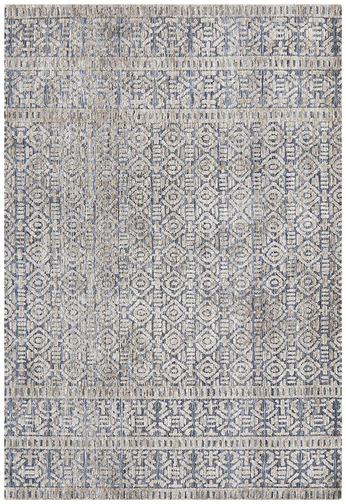 Levi Miriam Navy Grey Rug - House Things Levi Collection