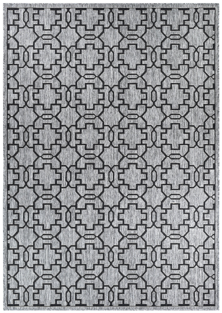 Pacific Grey Black Rug 208-DM9E - House Things INDOOR/OUTDOOR