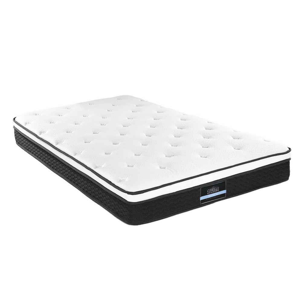 Giselle Bedding Bonita Euro Top Bonnell Spring Mattress 21cm Thick King Single - House Things Furniture > Mattresses