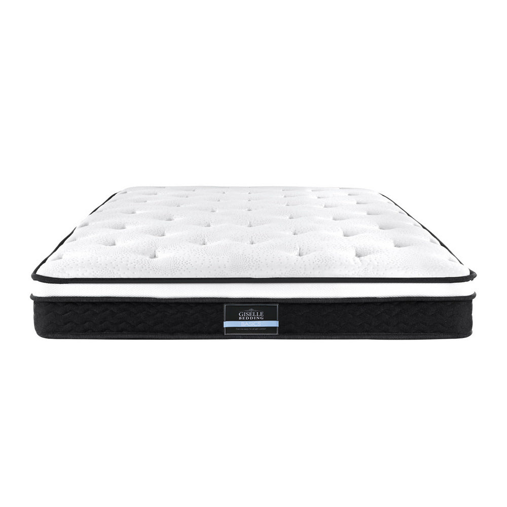 Giselle Bedding Bonita Euro Top Bonnell Spring Mattress 21cm Thick King Single - House Things Furniture > Mattresses