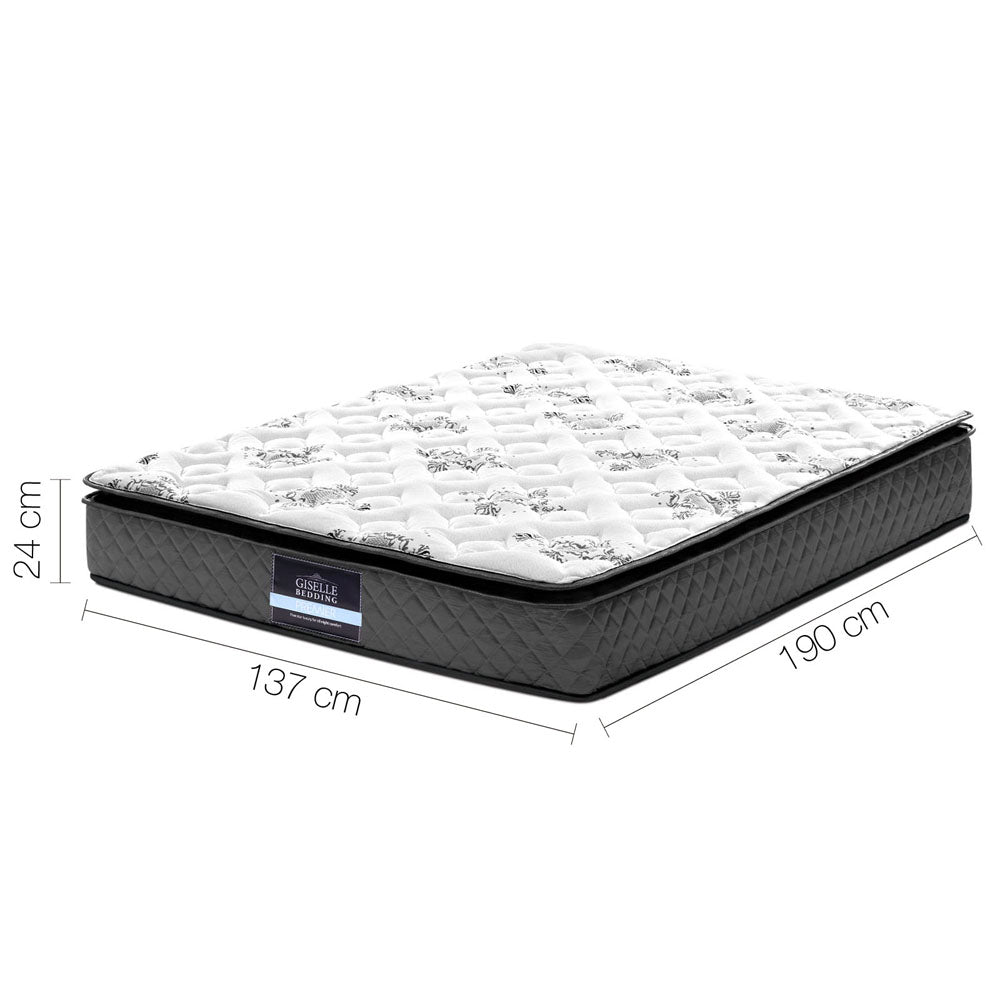 Giselle Bedding Double Size Pillow Top Foam Mattress - House Things Furniture > Mattresses