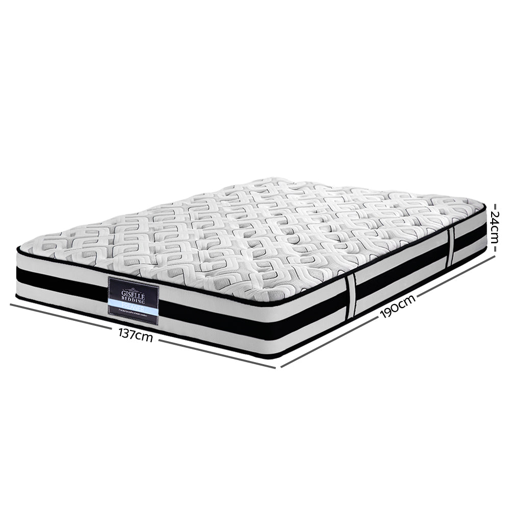 Spring Foam Mattress 24cm Double Size Ultra Firm 9.0 - House Things Furniture > Mattresses