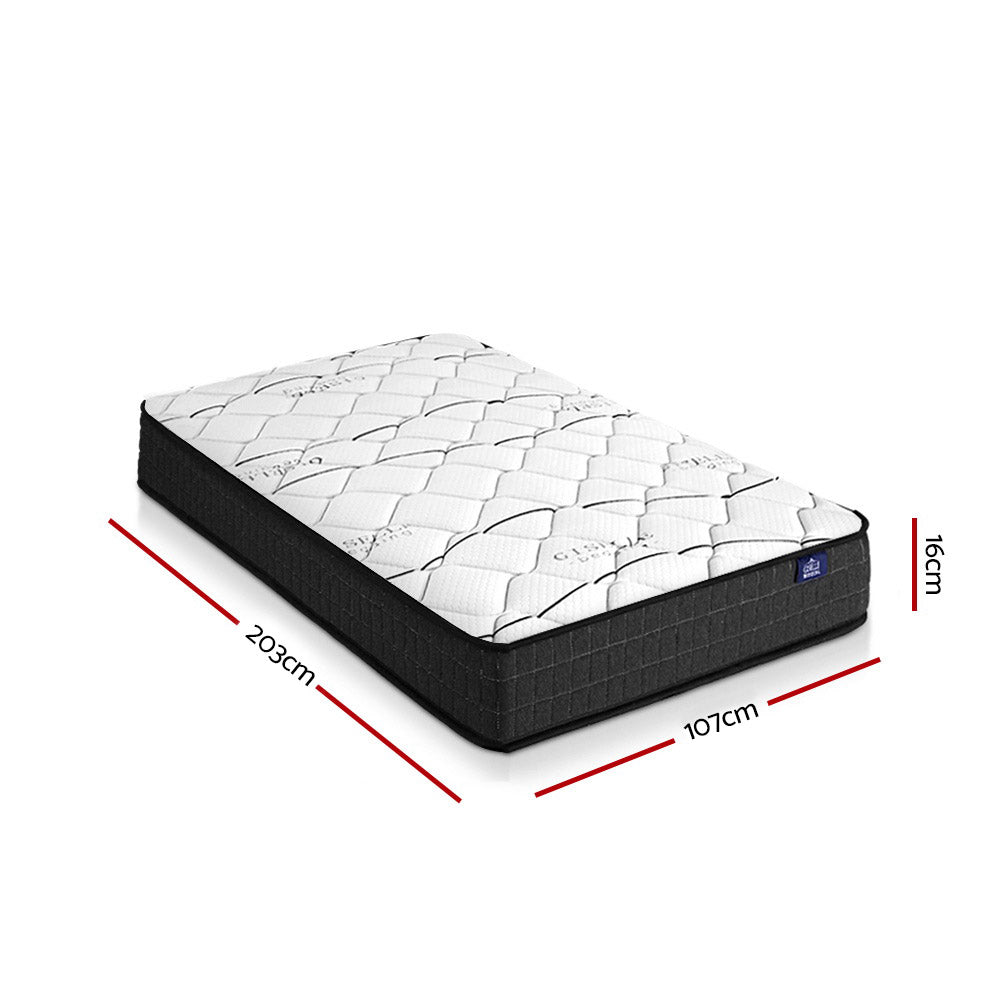 King Single Mattress Medium Firm 16cm - House Things Furniture > Mattresses