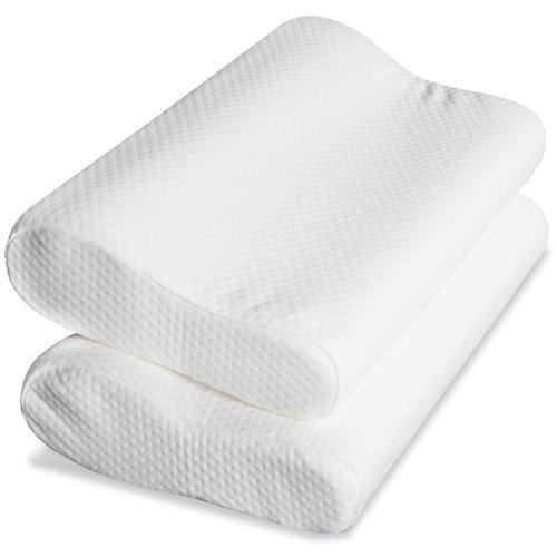 Set of 2 Visco Elastic Memory Foam Pillows - Housethings 