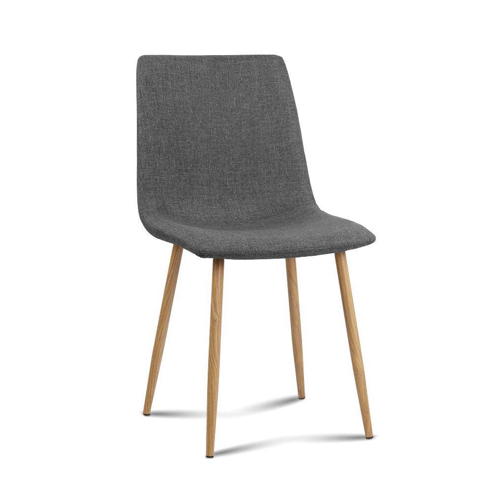 4 x Bordeaux Dining Chairs - Dark Grey - House Things 