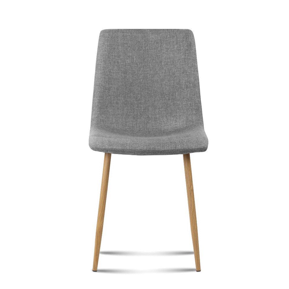4 x Bordeaux Dining Chairs - Light Grey - House Things 