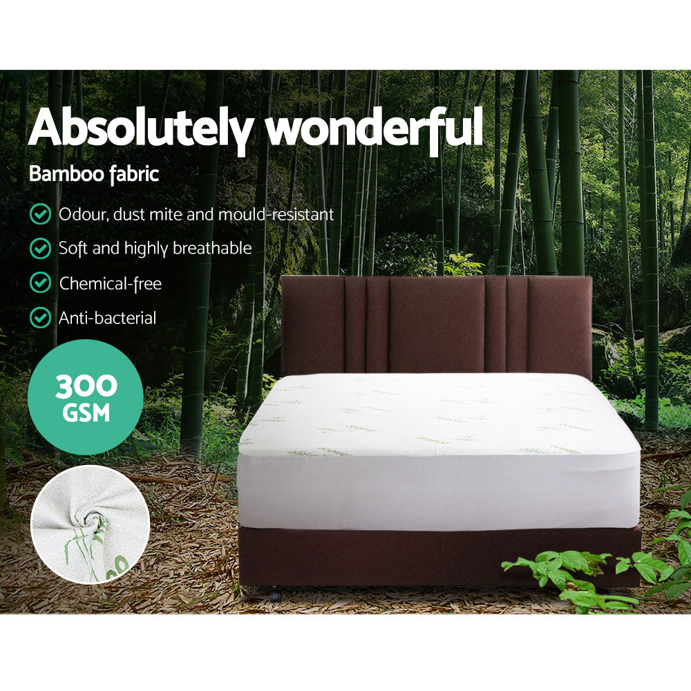Giselle Bedding Giselle Bedding Bamboo Mattress Protector Queen - House Things Furniture > Mattresses