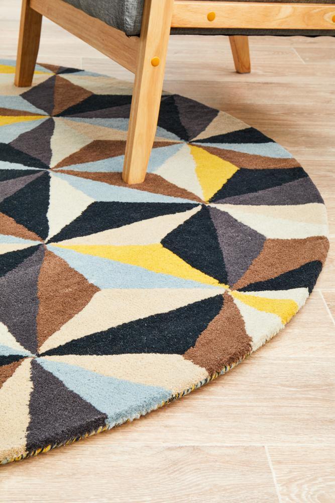 Lacuna Pure Wool BeeHive Round Rug - House Things Matrix Collection