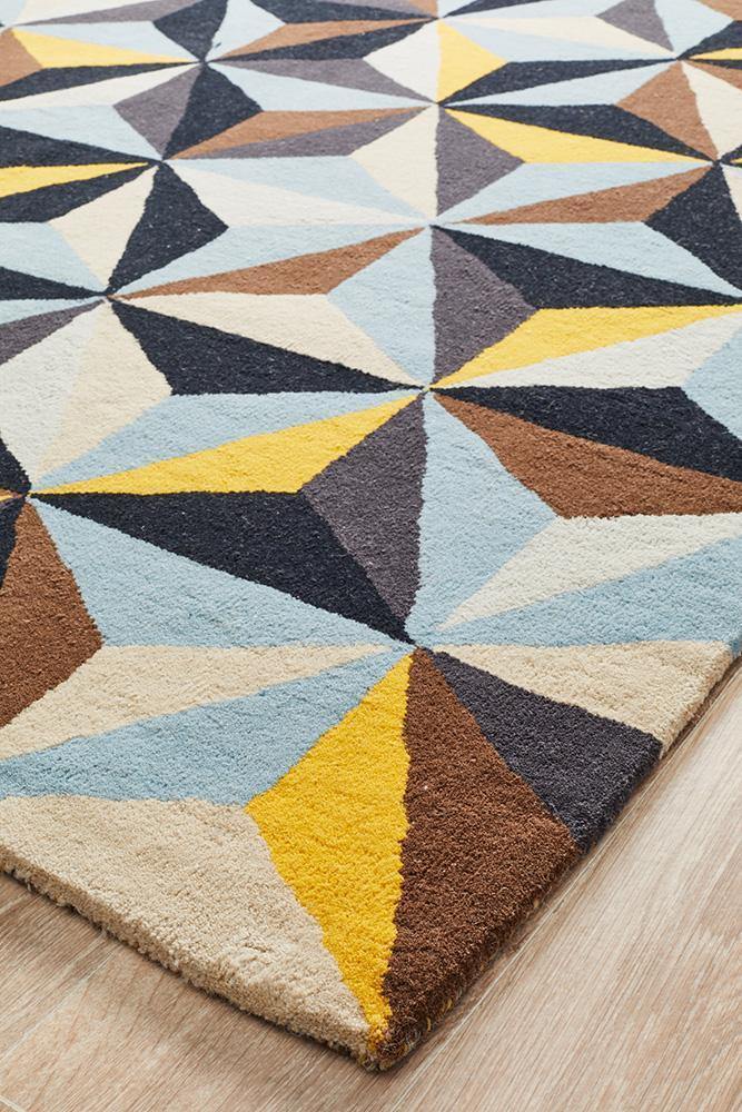 Lacuna Pure Wool Bee Hive Rug - House Things Matrix Collection