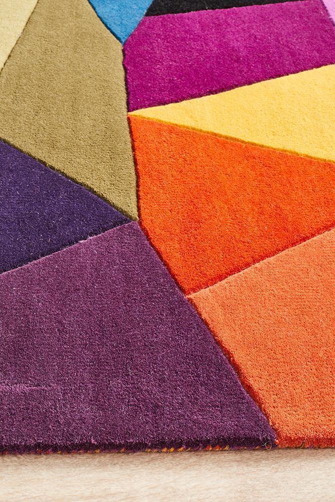 Lacuna Pure Wool Kalidescope Rug - House Things Matrix Collection