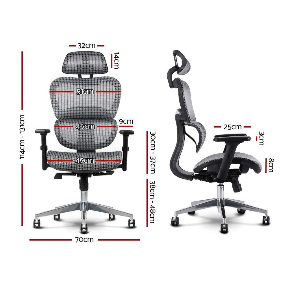 Office Chair Mesh Net Seat Grey - House Things Furniture > Office