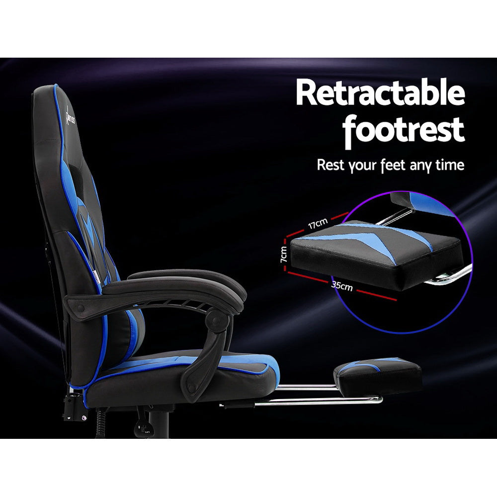 Gaming Chair recliner Black Blue - House Things Furniture > Office