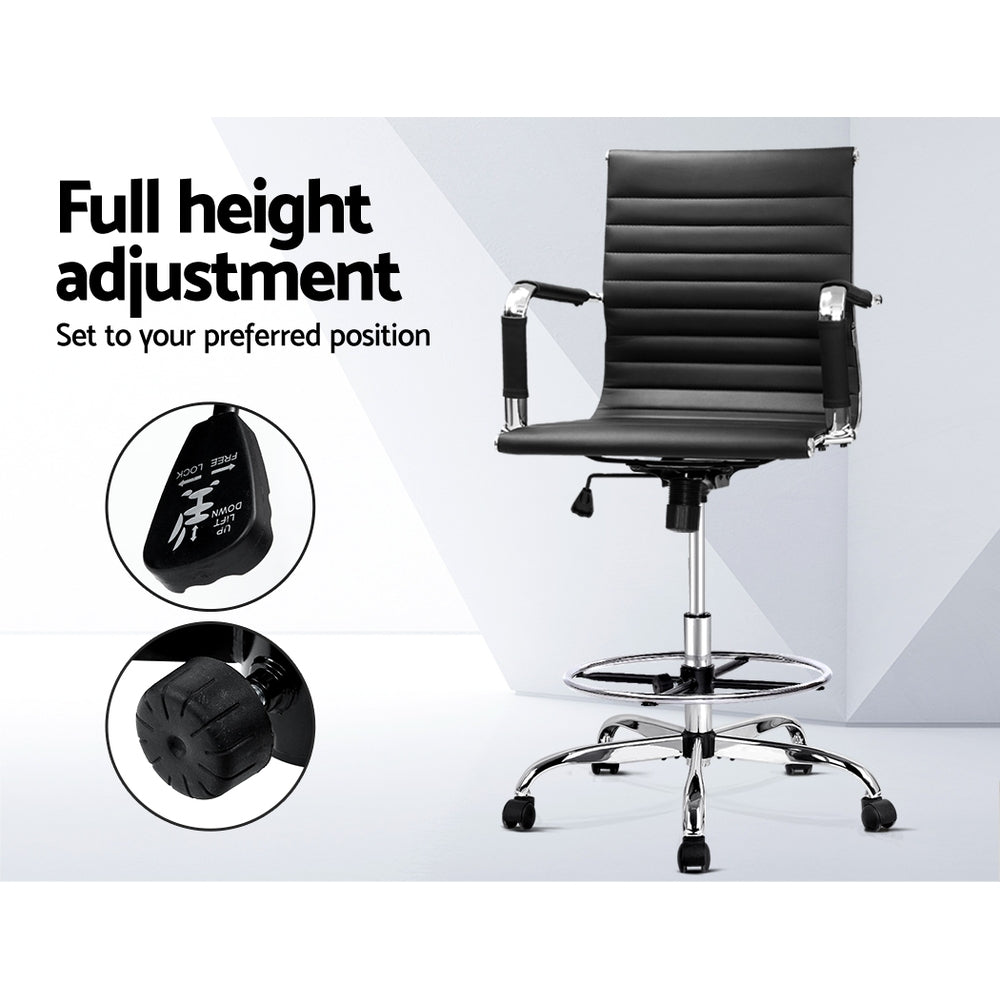 Office Chair Mesh Armrest Black - House Things Furniture > Office