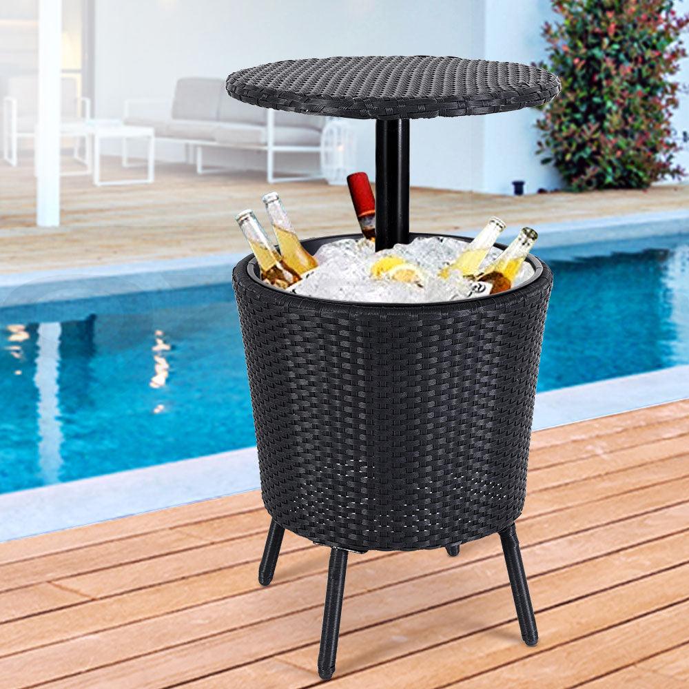 Bar Table Cooler Ice Bucket Storage Box Coffee Side Tables - House Things 