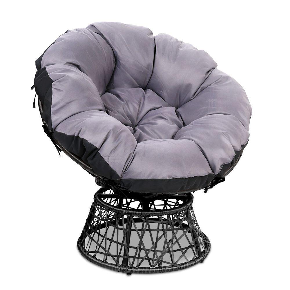 Papasan Chair - Black - House Things Furniture > Bar Stools & Chairs