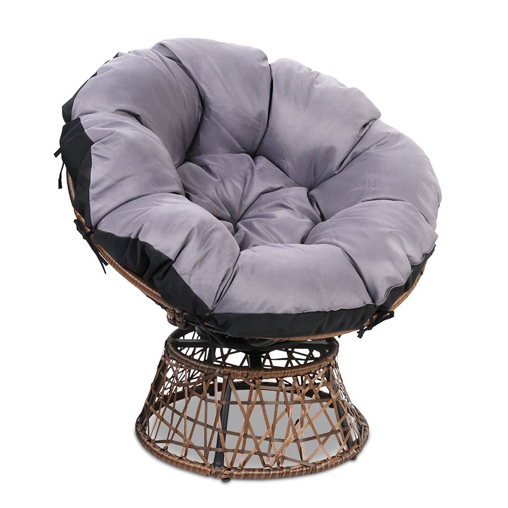 Papasan Chair - Brown - House Things Furniture > Bar Stools & Chairs