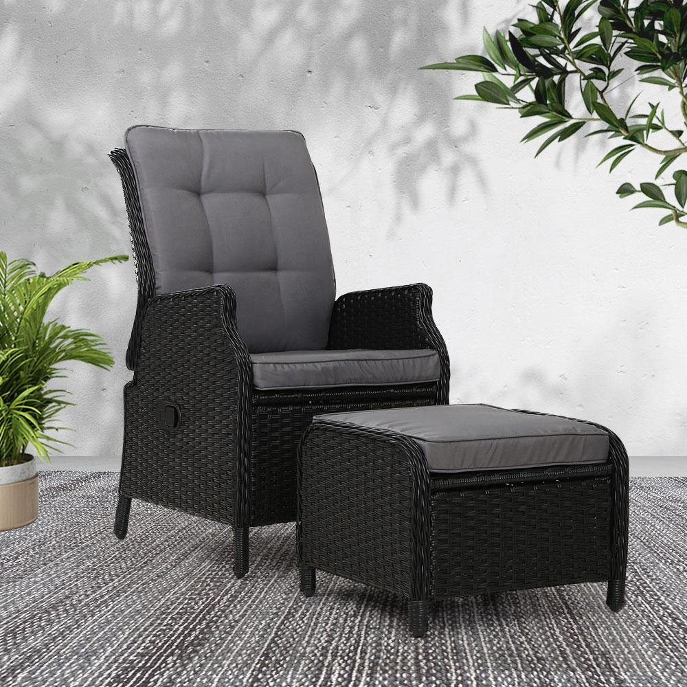 Recliner Chair Sun lounge Wicker Sofa - House Things Furniture > Outdoor
