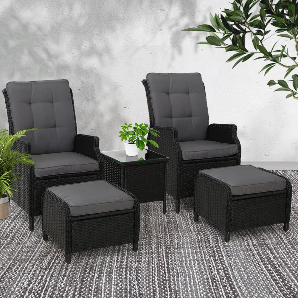 Outdoor Wicker Recliner Chairs - House Things Furniture > Outdoor