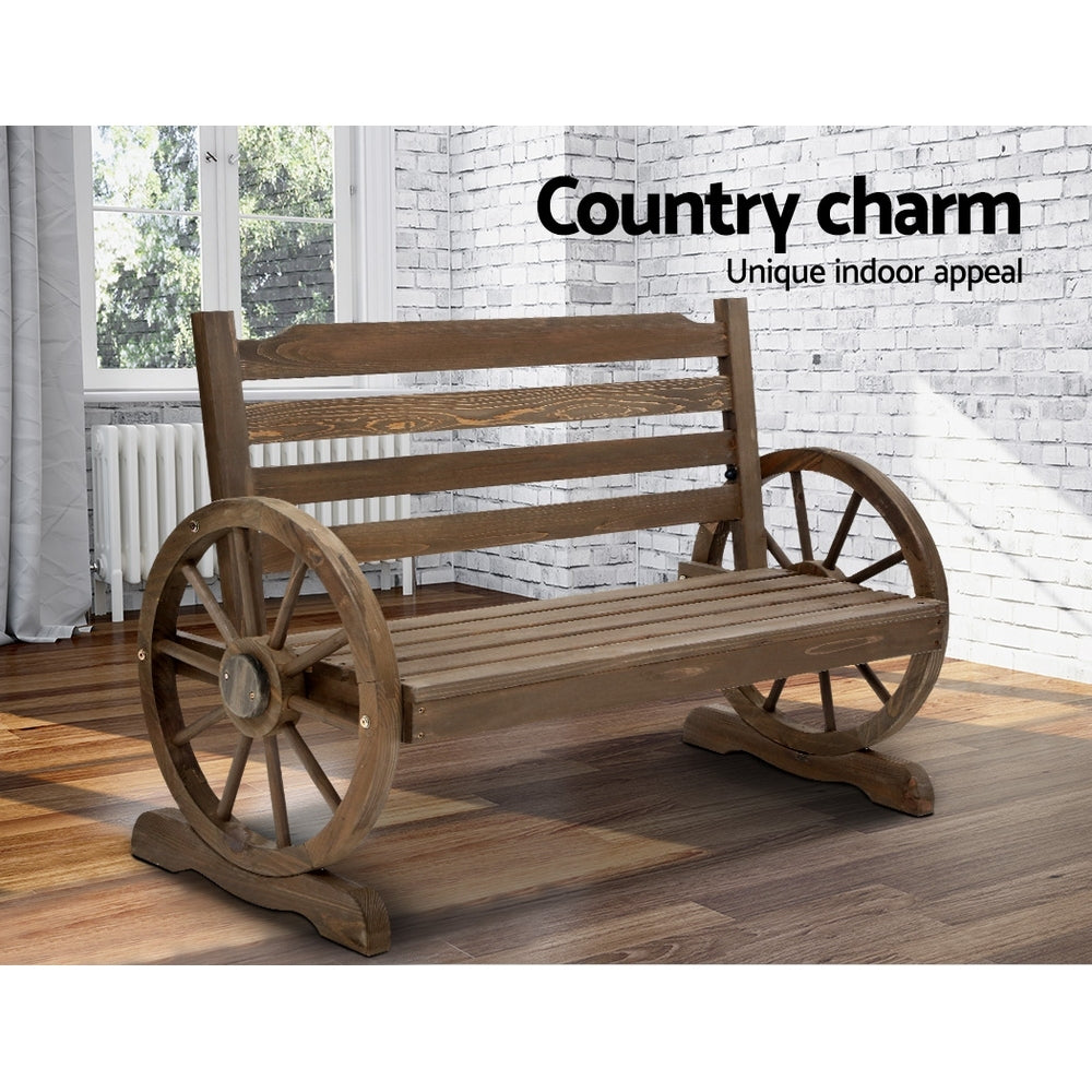 Park Bench Wooden Wagon Chair - House Things Furniture > Outdoor