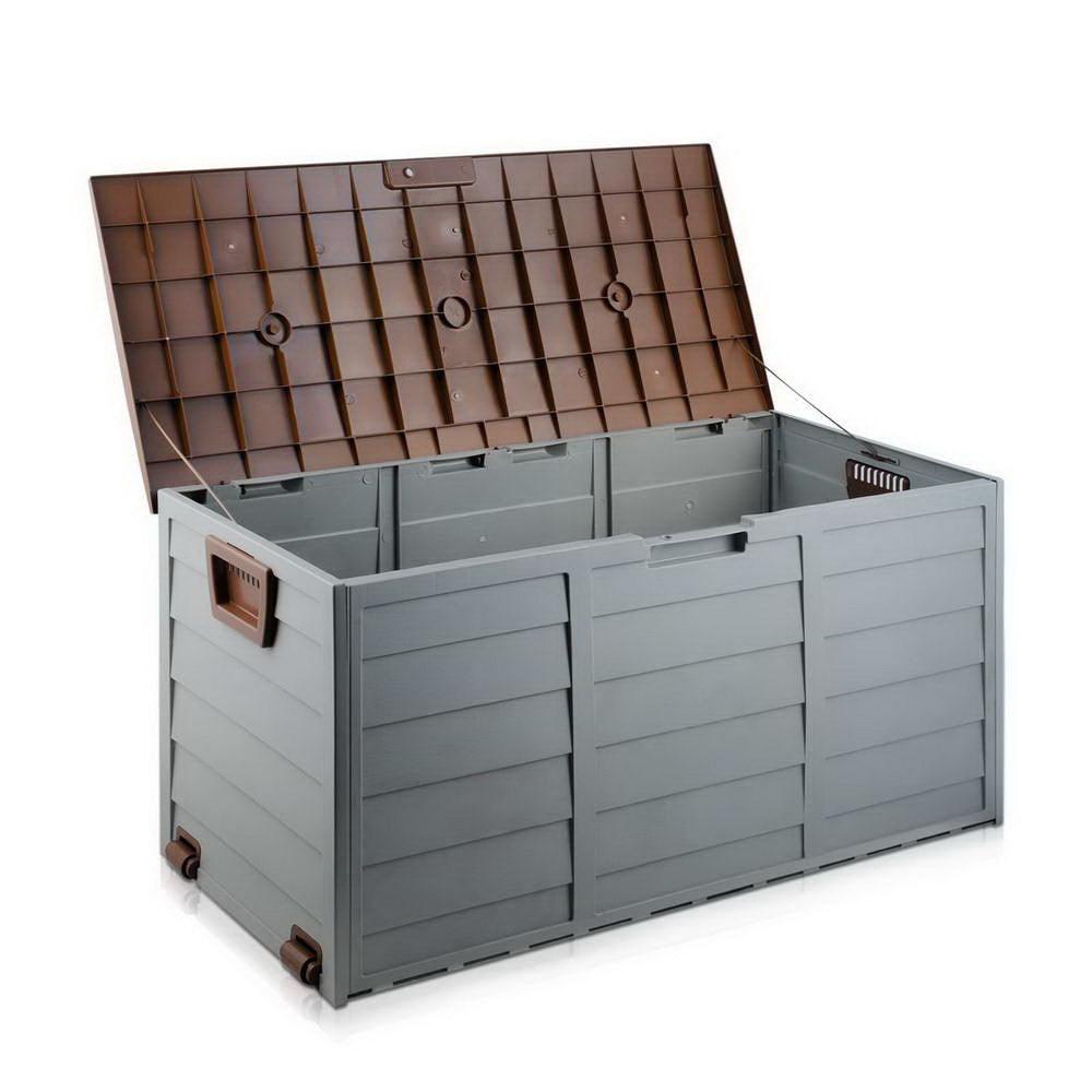 290L Outdoor Storage Box - Brown - House Things Promotion
