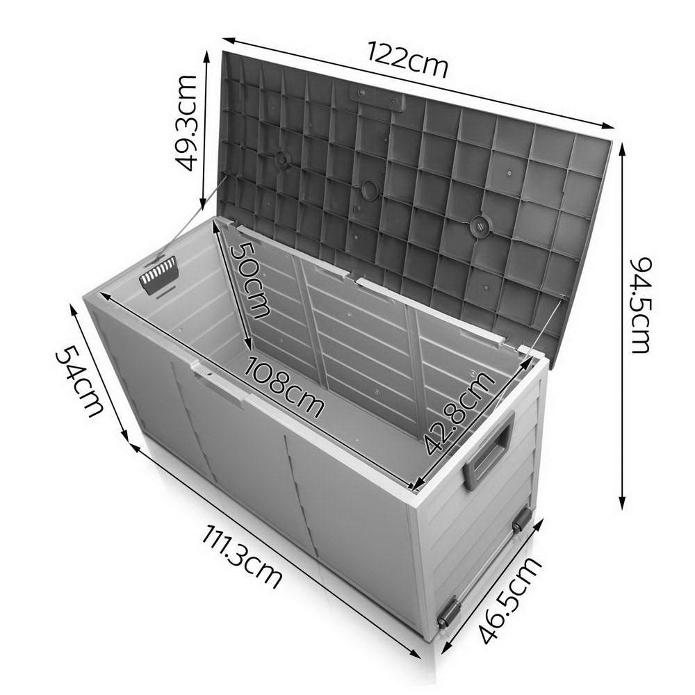 290L Outdoor Storage Box - Black - House Things Promotion
