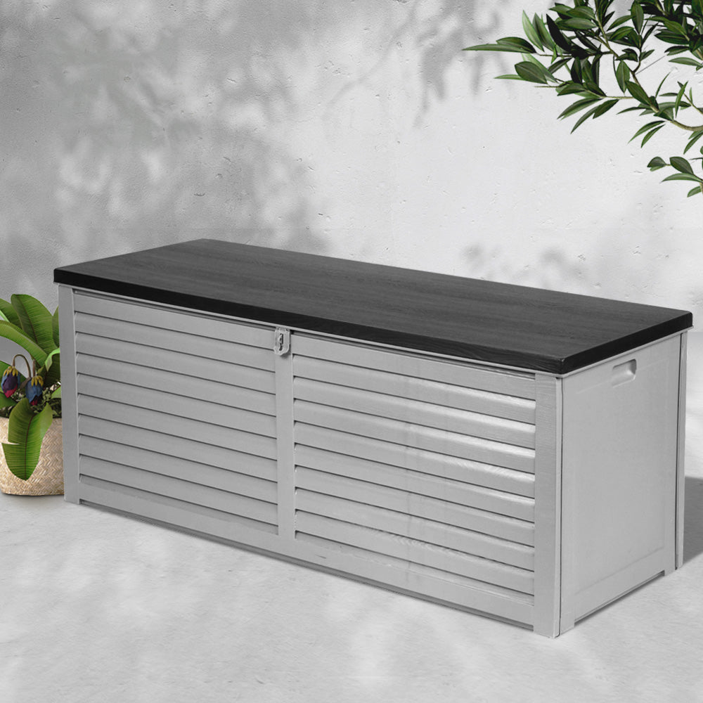 Outdoor Storage Box Bench Seat 390L - House Things Home & Garden > Storage