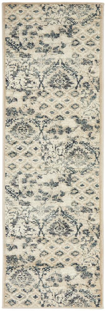 Oxford Mayfair Illusion Blue Runner Rug - House Things Oxford Collection