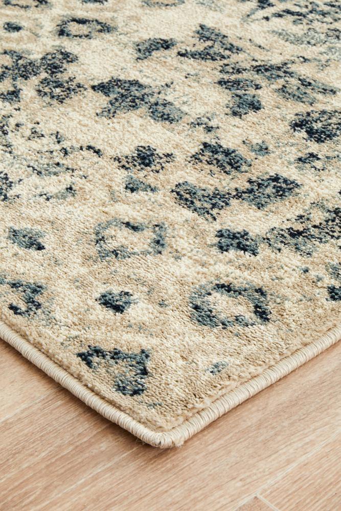 Oxford Mayfair Illusion Blue Runner Rug - House Things Oxford Collection