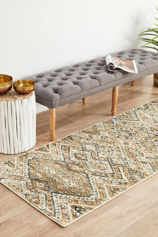 Oxford Mayfair Tribe Bone Runner Rug - House Things Oxford Collection