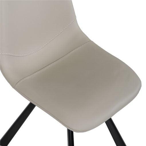 Anja Light Beige Faux Leather Dining Chair - House Things 