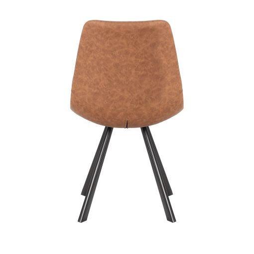 Anja Tan Faux Leather Dining Chair - House Things 