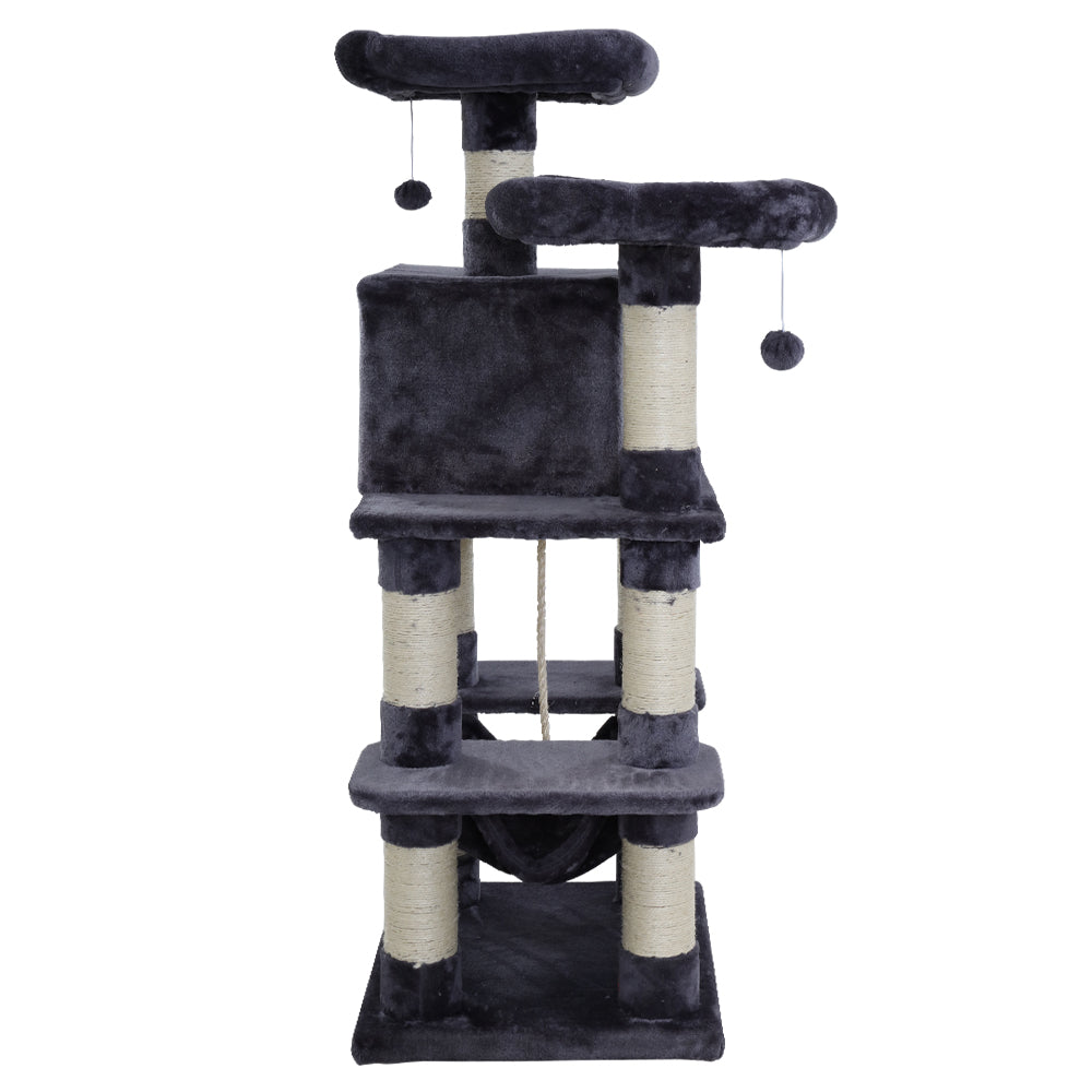 i.Pet Cat Tree Trees Scratching Post Scratcher Tower Condo House Furniture Wood - House Things Pet Care > Cat Supplies