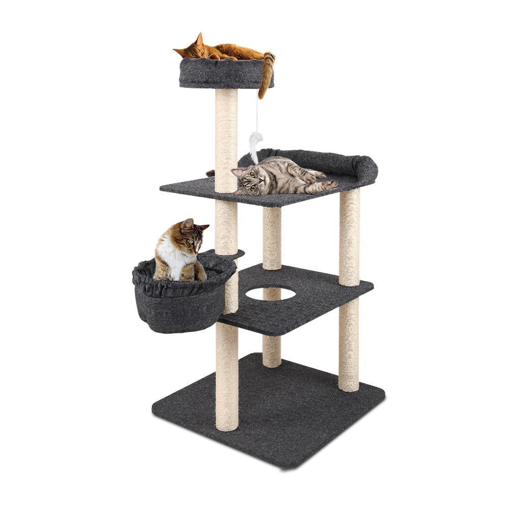 Cat Tree 132cm  Post Scratcher Tower Condo - Housethings 