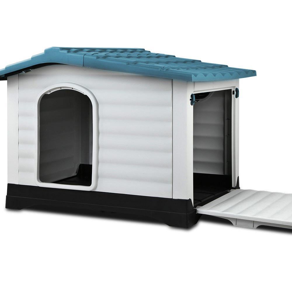 Weatherproof Dog Kennel - Blue - House Things Pet Care > Dog Supplies
