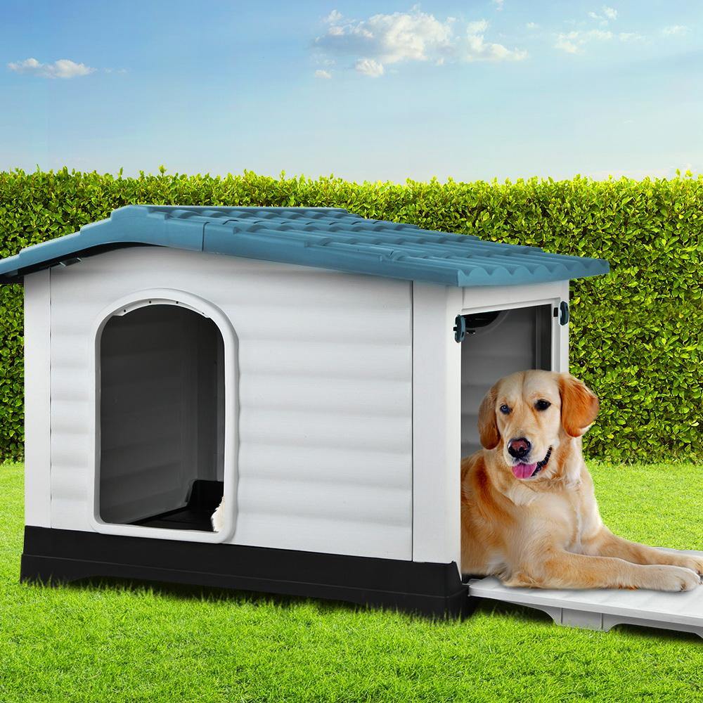 Weatherproof Dog Kennel - Blue - House Things Pet Care > Dog Supplies
