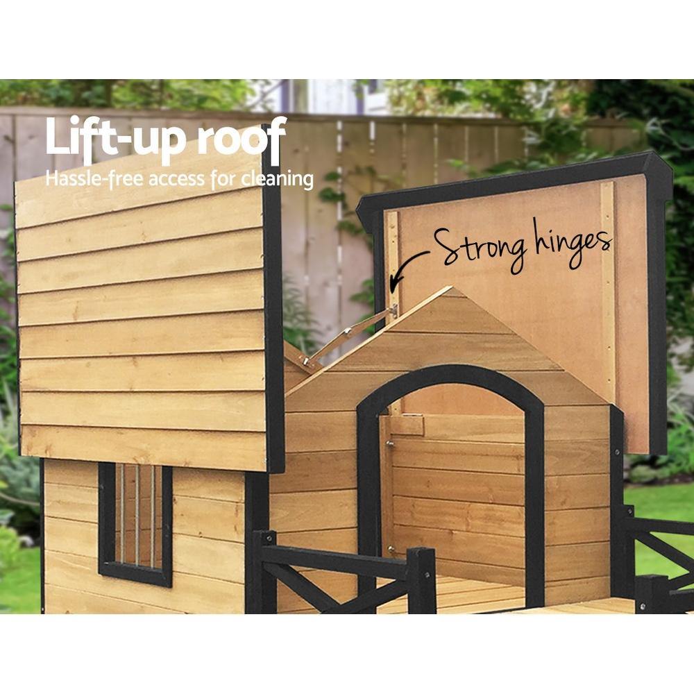 Dog Kennel Outdoor Wooden Pet House XXL - Housethings 