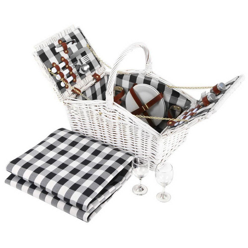 Alfresco 2 Person Picnic Basket with Blanket - House Things Outdoor > Picnic