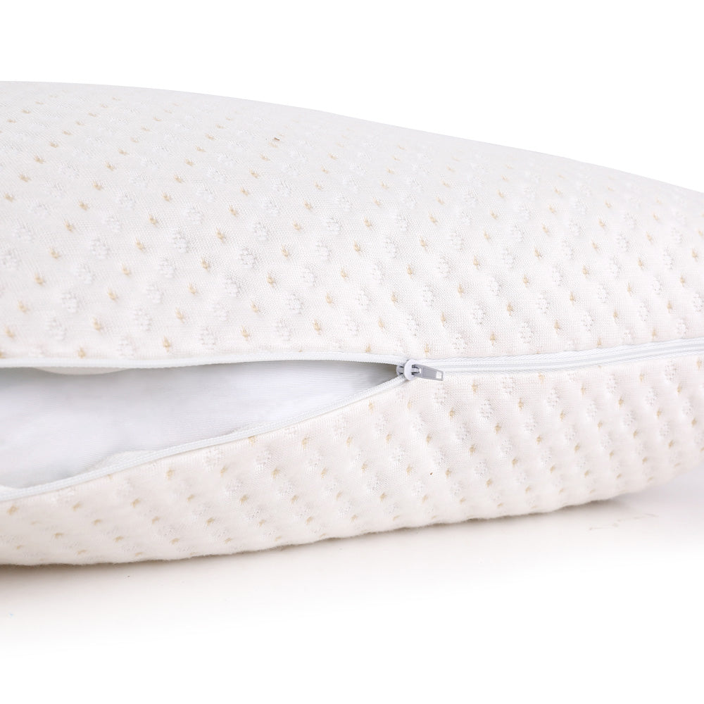 Giselle Bedding Set of 2 Single Bamboo Memory Foam Pillow - House Things Home & Garden > Bedding
