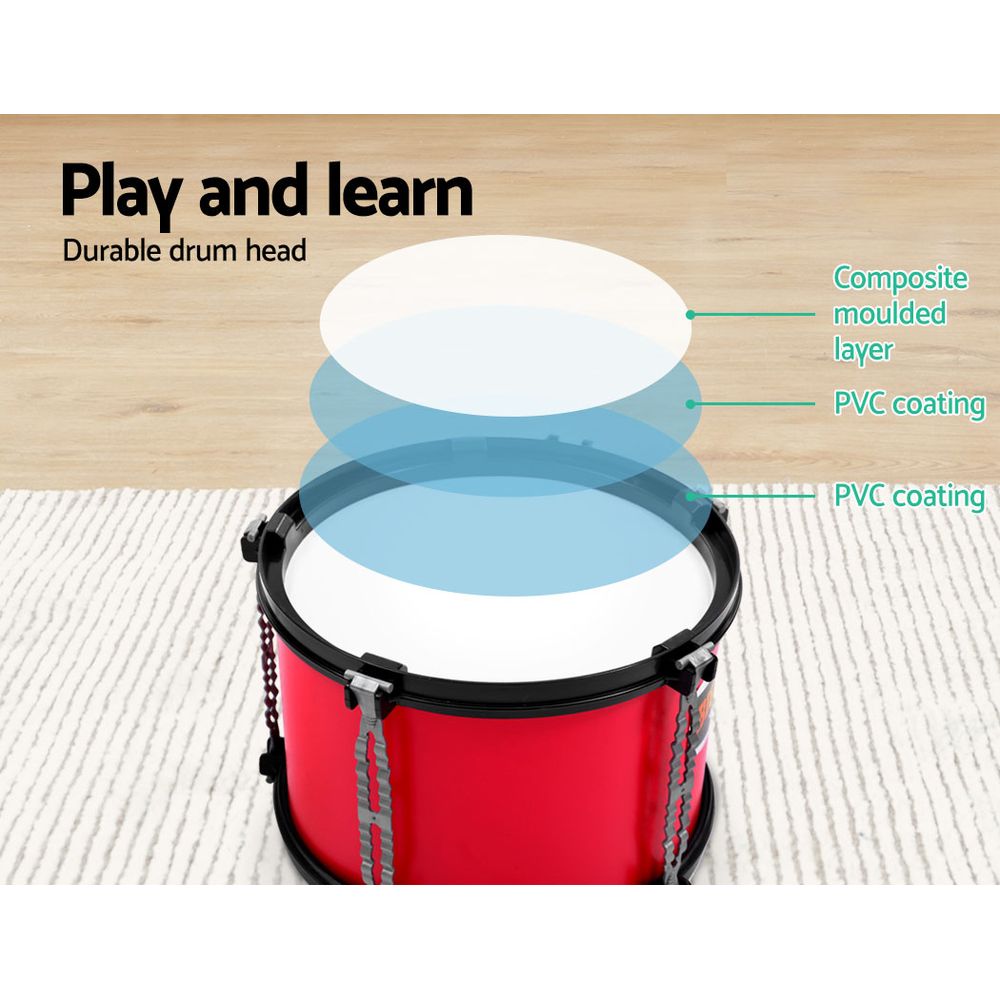 Keezi Kids 7 Drum Set Junior Drums Kit Musical Play Toys Childrens Mini Big Band - House Things Baby & Kids