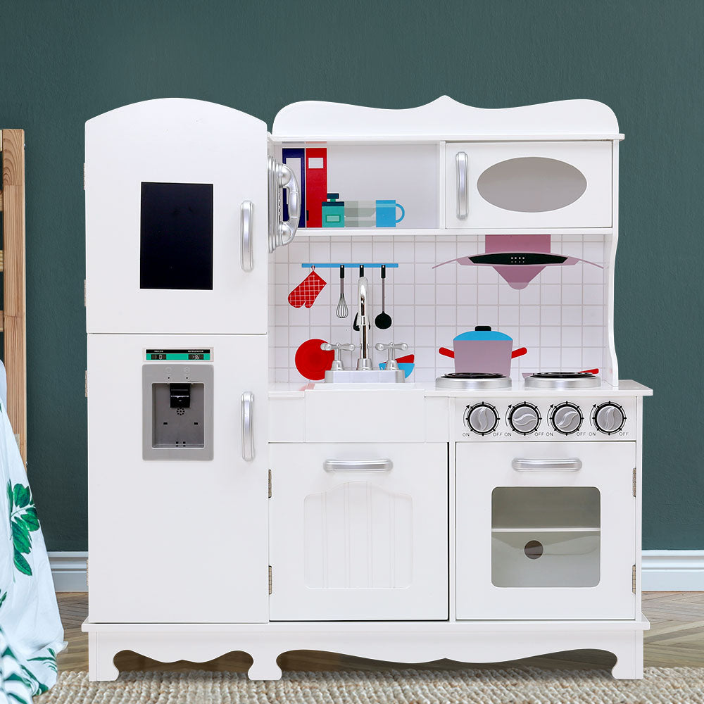 Kids Kitchen Set Pretend Play White - House Things Baby & Kids > Toys