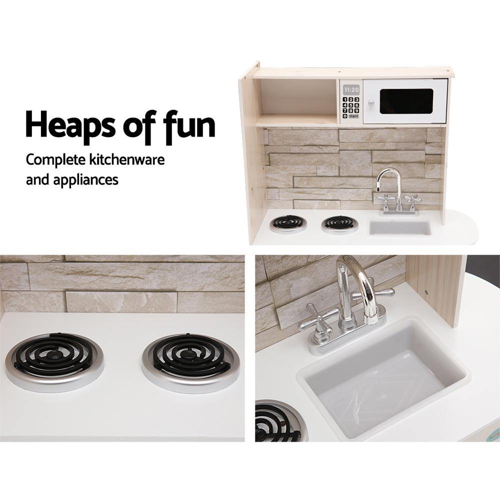 Wooden Kitchen Pretend Play Set - Housethings 
