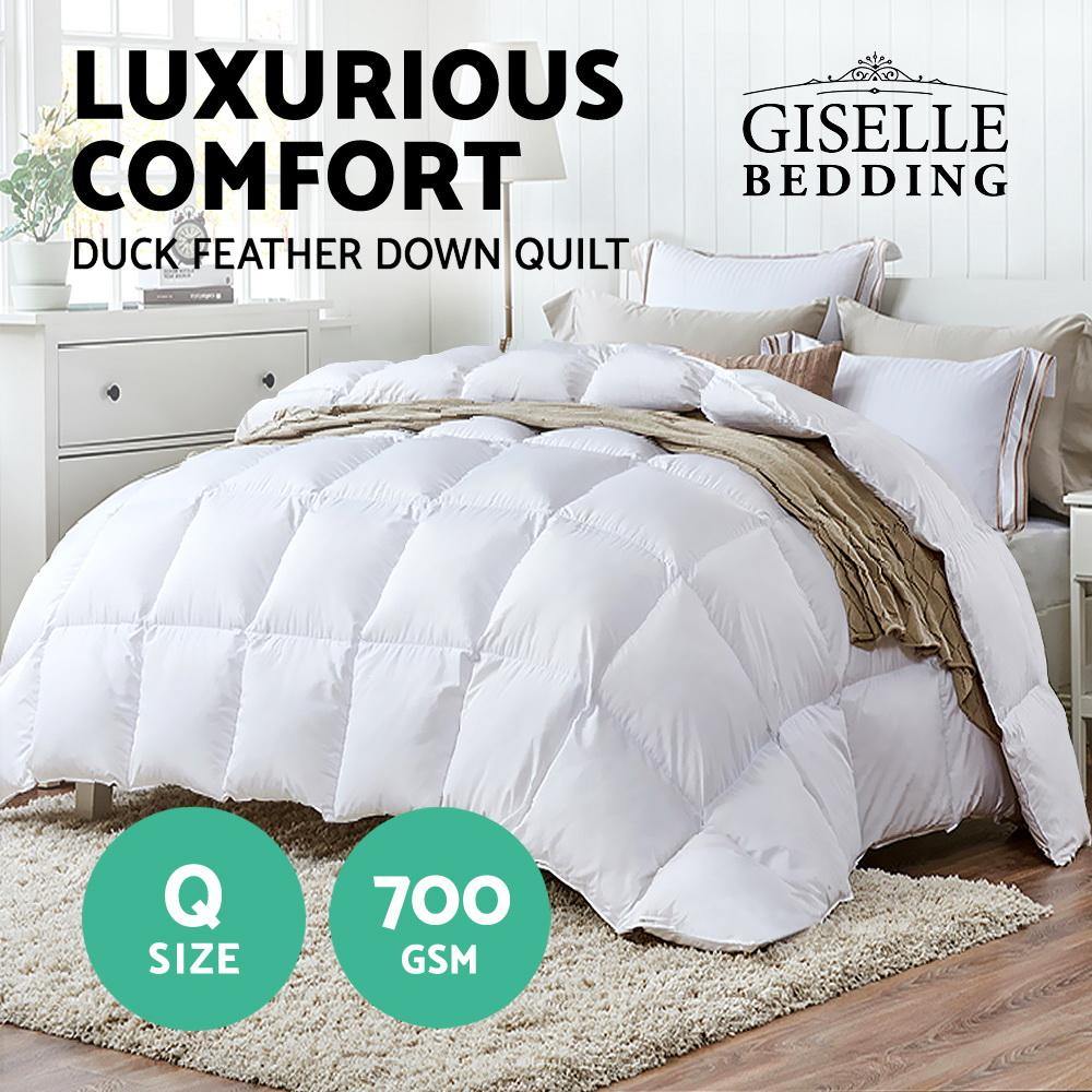 Feather down quilt queen size shop