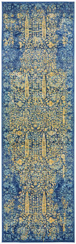 Radiance 411 Royal Blue Runner Rug - House Things Radiance Collection