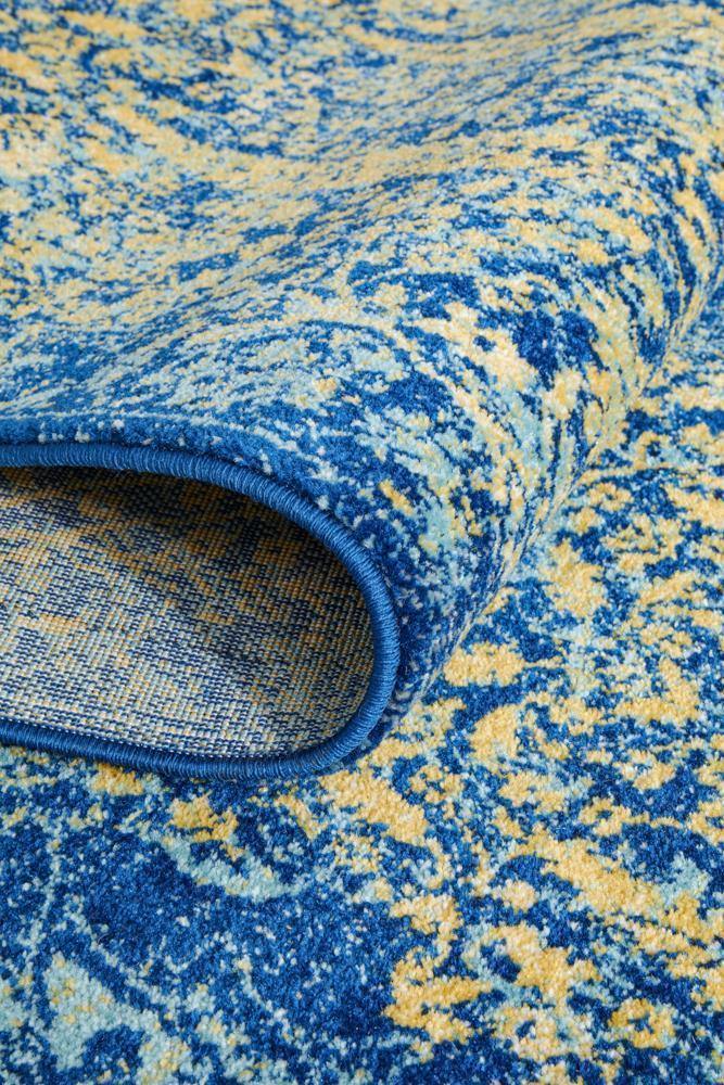 Radiance 411 Royal Blue Runner Rug - House Things Radiance Collection