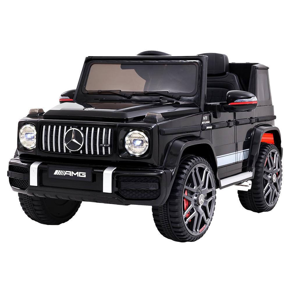 Mercedes-Benz Kids Ride On Car Electric AMG G63 Licensed Remote Cars 12V Black - House Things Baby & Kids > Cars