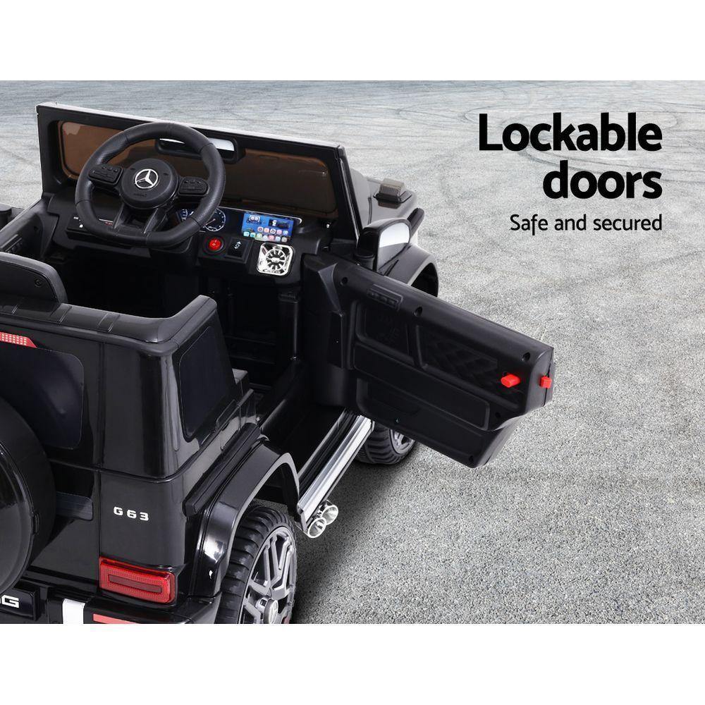Mercedes-Benz Kids Ride On Car Electric AMG G63 Licensed Remote Cars 12V Black - House Things Baby & Kids > Cars