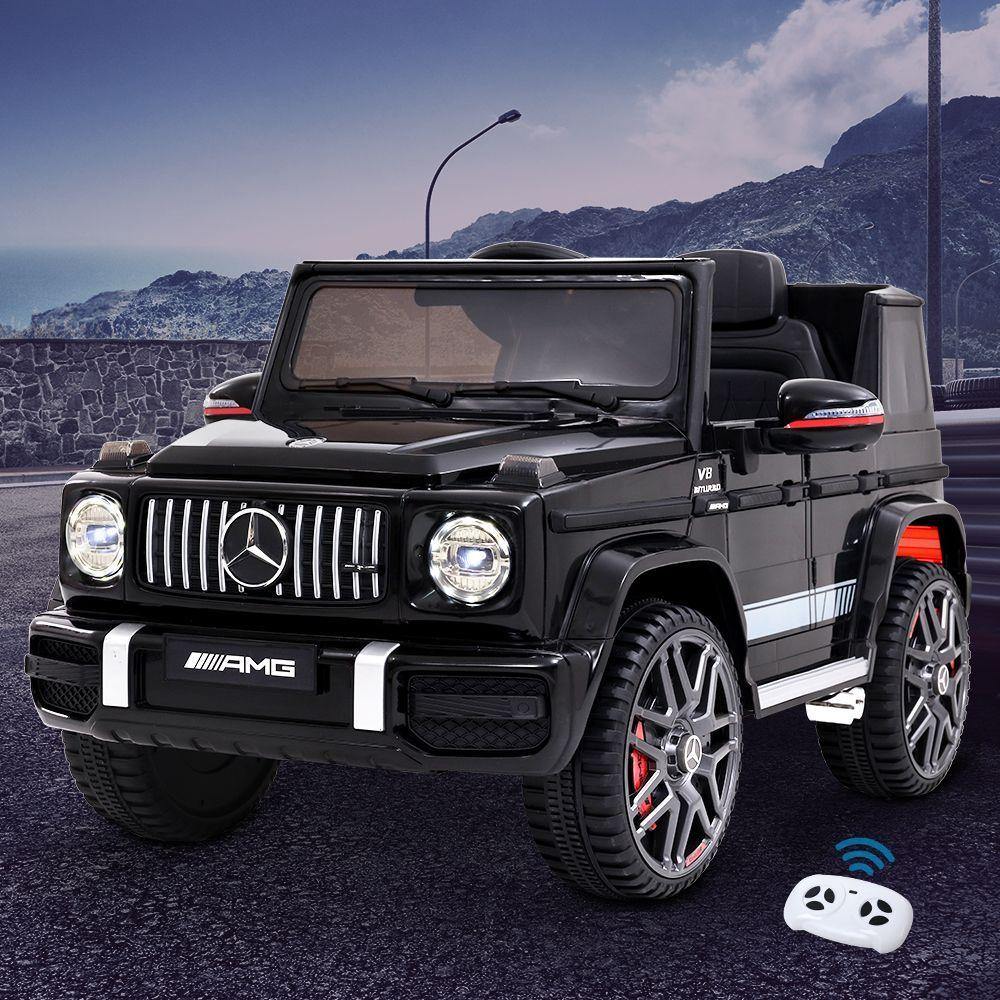Mercedes-Benz Kids Ride On Car Electric AMG G63 Licensed Remote Cars 12V Black - House Things Baby & Kids > Cars