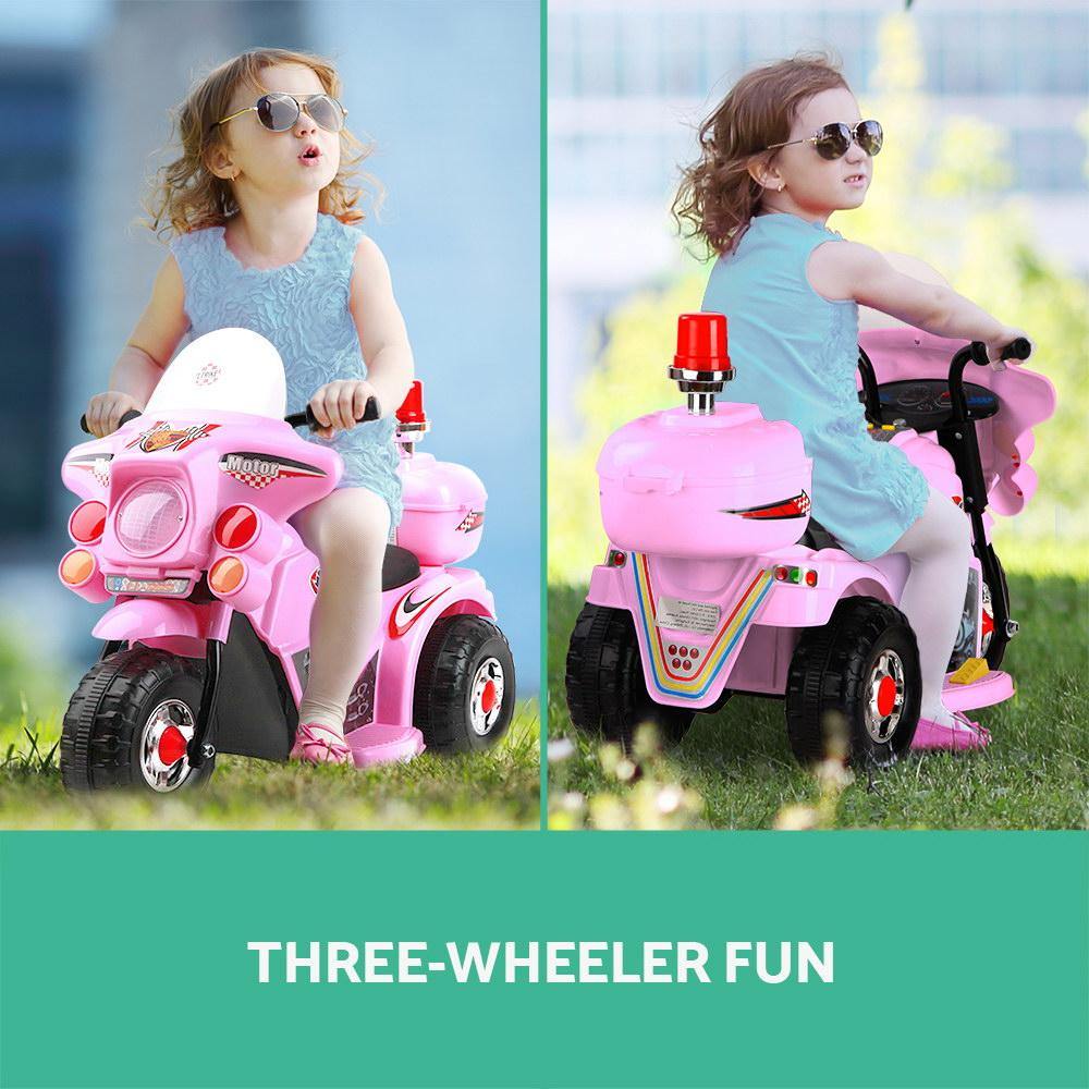 Kids Ride On Motorbike Motorcycle Car Pink - House Things Baby & Kids > Cars