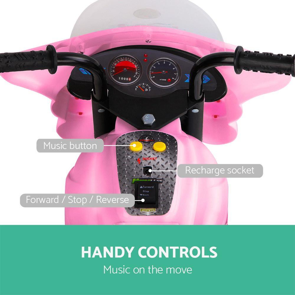 Kids Ride On Motorbike Motorcycle Car Pink - House Things Baby & Kids > Cars